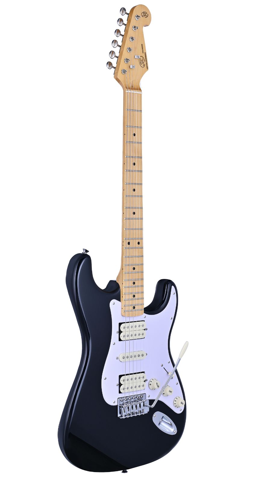 SX SST57-HSH Vintage style electric guitar | 2 humbucker, 1 single coil | Gigbag | Black | Waltons Music SX SST57-HSH Vintage style electric guitar | 2 humbucker, 1 single coil | Gigbag | Black - Image 6
