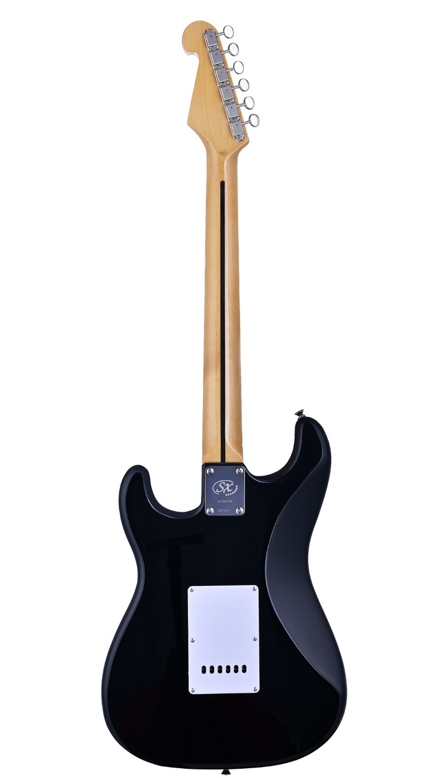 SX SST57-HSH Vintage style electric guitar | 2 humbucker, 1 single coil | Gigbag | Black | Waltons Music SX SST57-HSH Vintage style electric guitar | 2 humbucker, 1 single coil | Gigbag | Black - Image 3