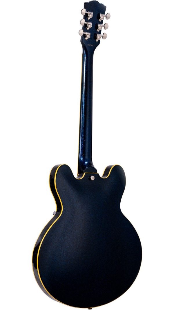 SX SEL6 | Semi-Hollow body Electric Guitar | Glitter Blue - Image 2