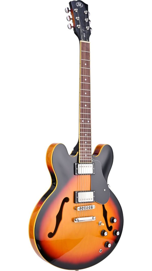 SX SEL6 | Semi-Hollow body  Electric Guitar | Vintage Sunburst