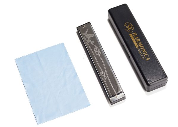 SX SHM024 Tremolo Harmonica | 24 double-hole | 48 Reeds - Image 5