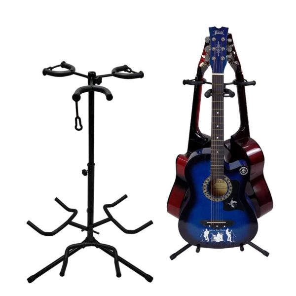 Apextone | 3409 tripod 3 guitar stand | with retaining Neck Band - Image 4