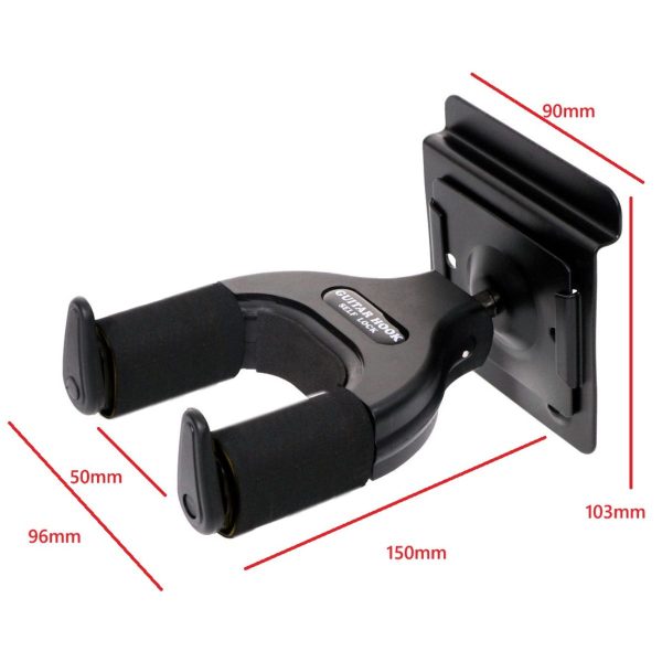 Apextone | 3438LS Slot Wall or Wall mount Guitar holder | with Locking holders - Image 6