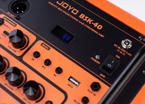 JOYO | BSK-40 | 40 Watt Battery and Mains Acoustic Amplifier | Digital effects - Image 9