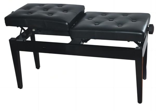 Apextone | 5105 Two Height Double 'Duet' Keyboard stool | with individual Height Adjustment - Image 2