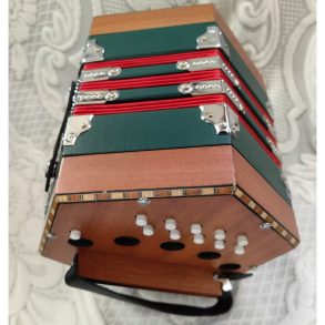 McBrides 2-Row diatonic Concertina | wood Finish C/G