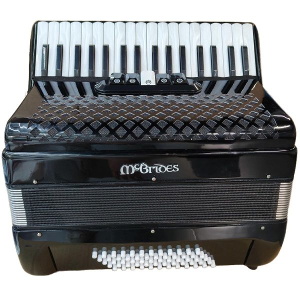 McBrides Piano accordion |60 Bass 34 Keys | Black Gloss finish