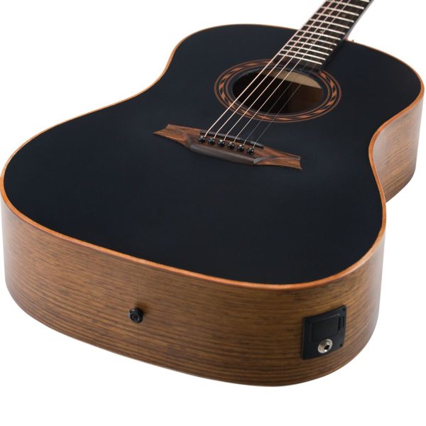 Bromo BAT9MEBK |Tahoma Dreadnought Cutaway | Solid Mahogany top | 4 Band EQ