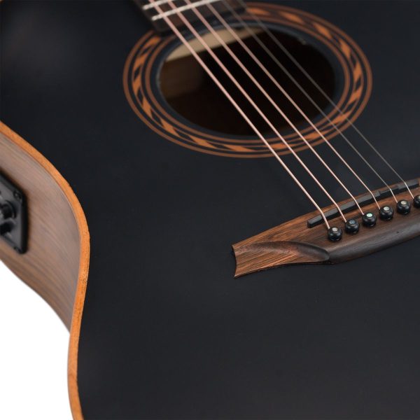Bromo BAT9MEBK |Tahoma Dreadnought Cutaway | Solid Mahogany top | 4 Band EQ