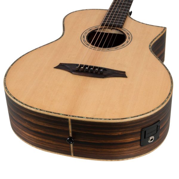 Bromo BAR5CE Concert Rocky Series | Solid Spruce | Ebony |Fishman Sonitone
