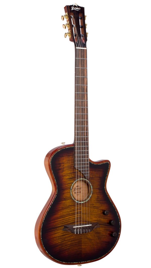 Bromo BEN2CE Nylon String fusion Craft Cutaway  | 3 Tone Sunburst