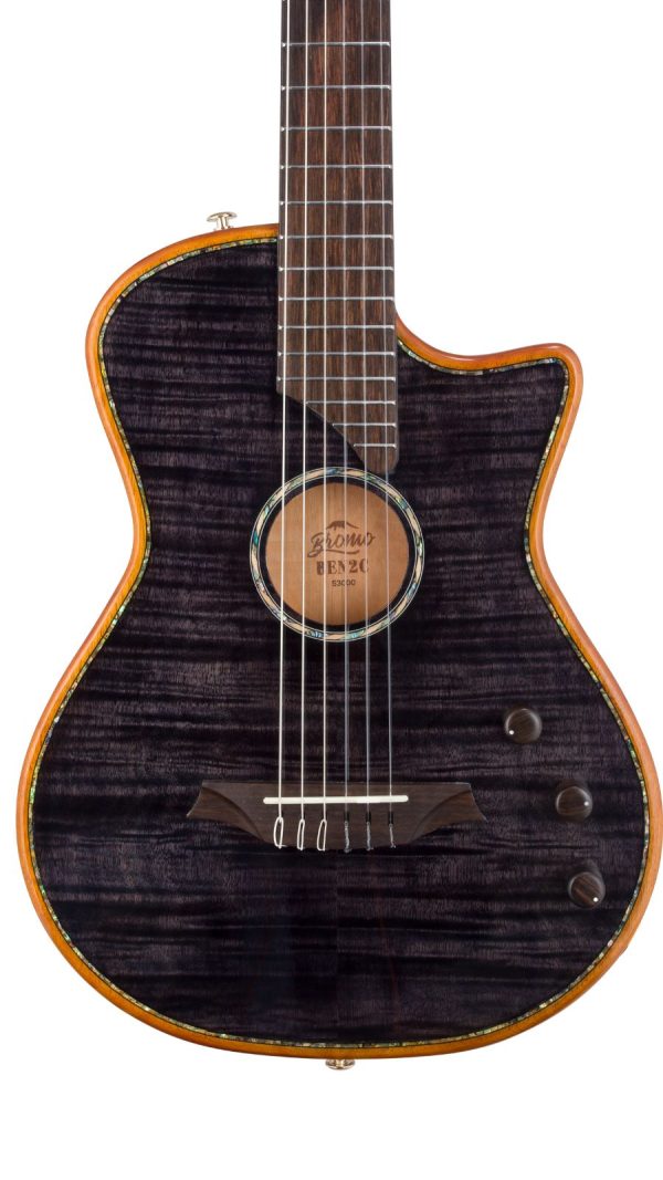 Bromo BEN2CE Nylon String fusion Craft Cutaway  | Translucent Black