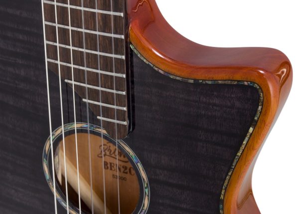 Bromo BEN2CE Nylon String fusion Craft Cutaway  | Translucent Black