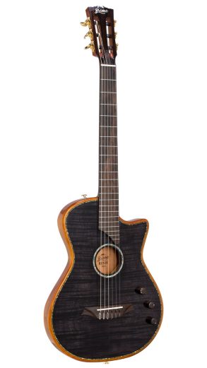 Bromo BEN2CE Nylon String fusion Craft Cutaway  | Translucent Black