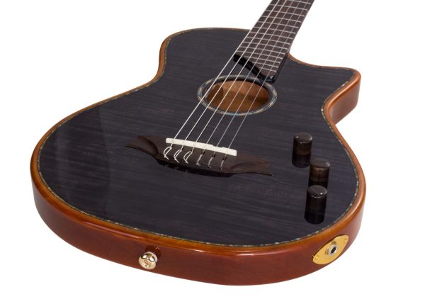 Bromo BEN2CE Nylon String fusion Craft Cutaway  | Translucent Black