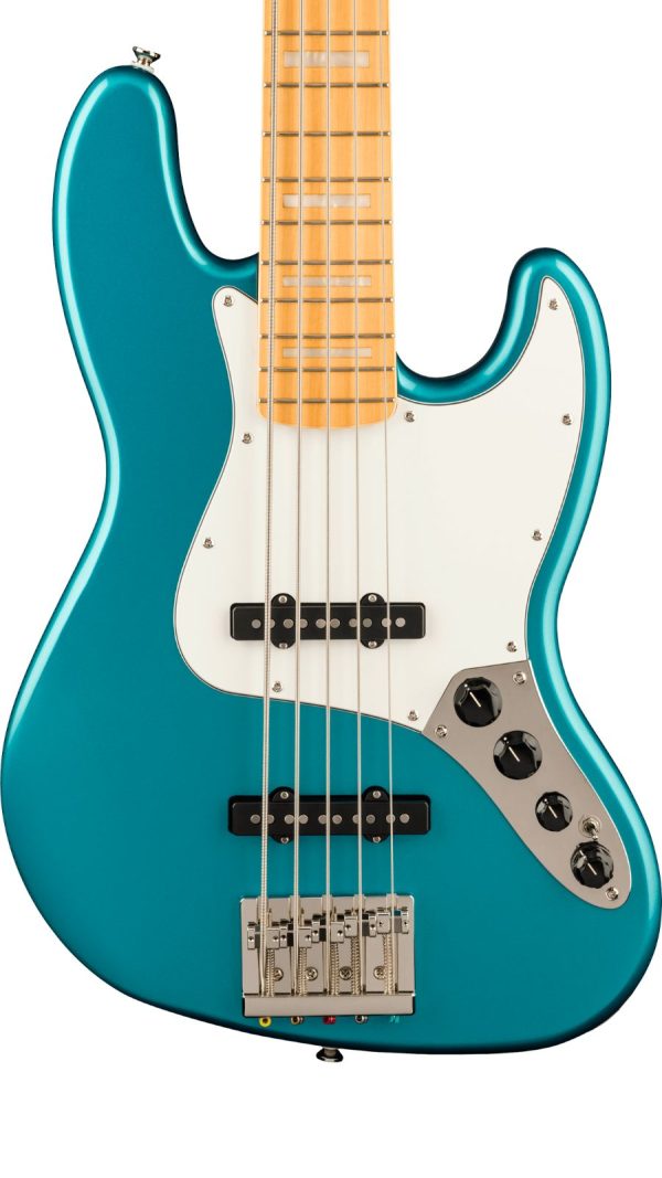 Classic Vibe™ Active '70s Jazz Bass® | Maple FB | Parchment PG | Ocean Turquoise - Image 4