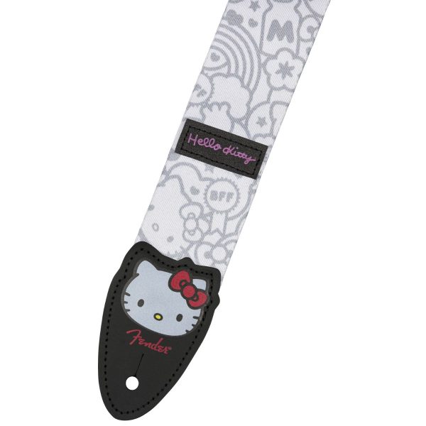 Fender® x Hello Kitty® White Poly Strap, 2" - Image 2