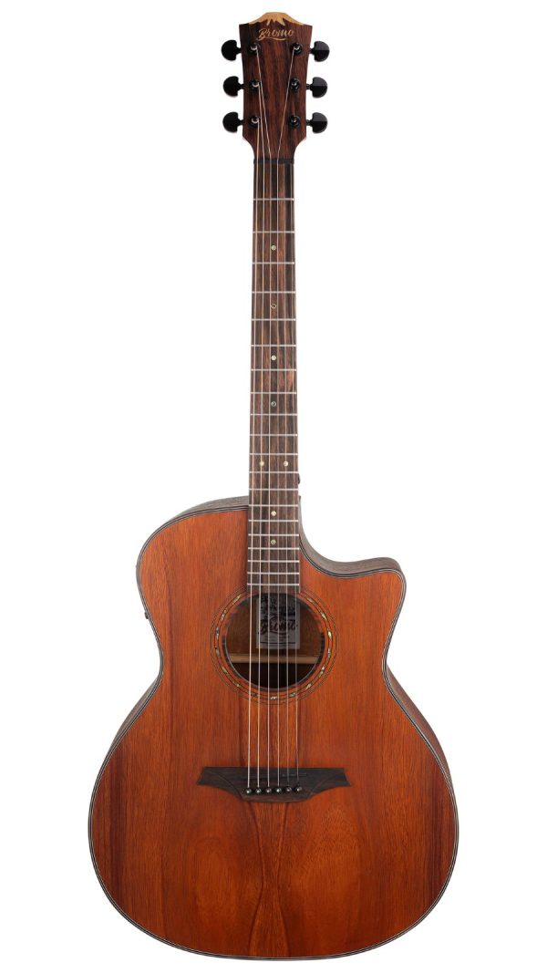 Bromo BATMCE | Tahoma Grand Auditorium Cutaway |4 Band EQ |All Mahogany