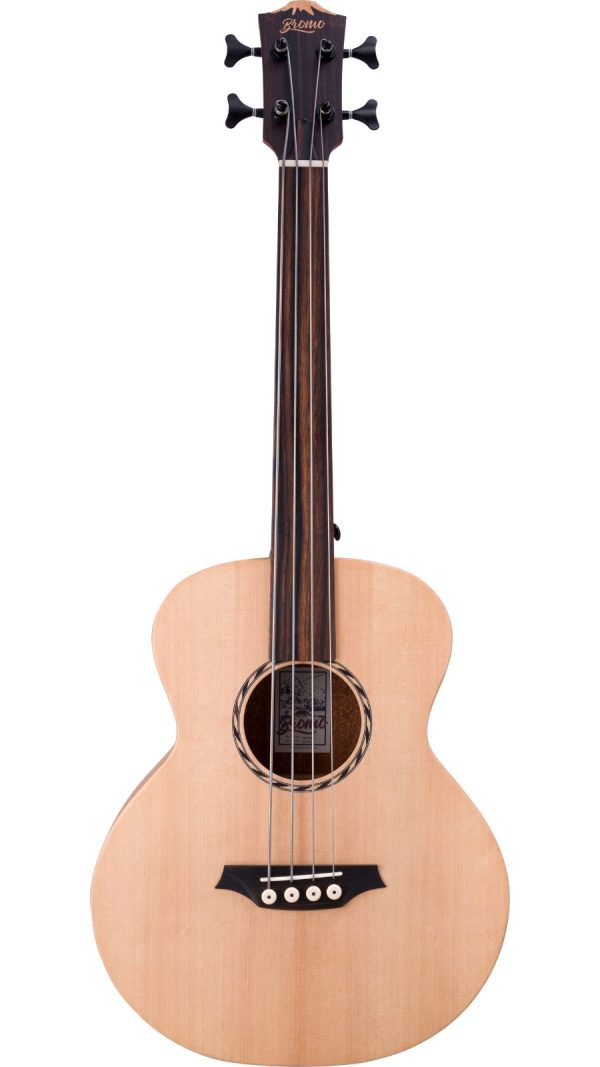 Bromo BAT8EFL |Tahoma Mini Jumbo Fretless Bass | Solid Spruce top