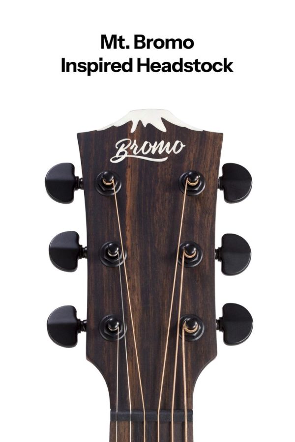 Bromo BAR5CEL Concert Rocky Series | Solid Spruce | Ebony |Fishman Sonitone | Left Hand