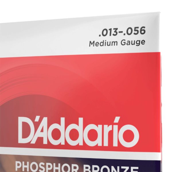 D'Addario EJ17 Phosphor Bronze Acoustic Guitar String Set | Medium 13-56 | 3 Set Value Pack