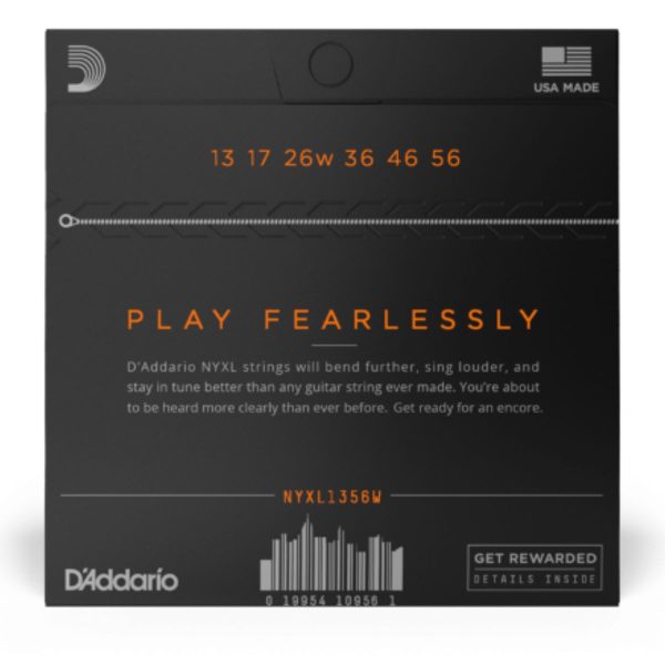 D'Addario NYXL1356W | Electric NYXL Medium  Electric Strings with Wound 3rd string