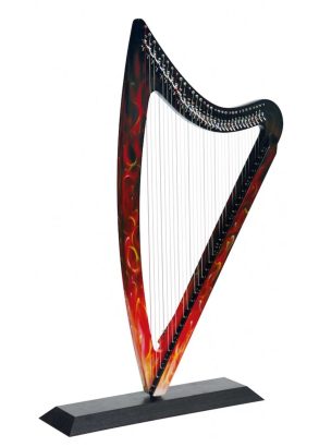 Camac DHC-32 Electric Harp | Ultimate cross over instrument in red True Fire