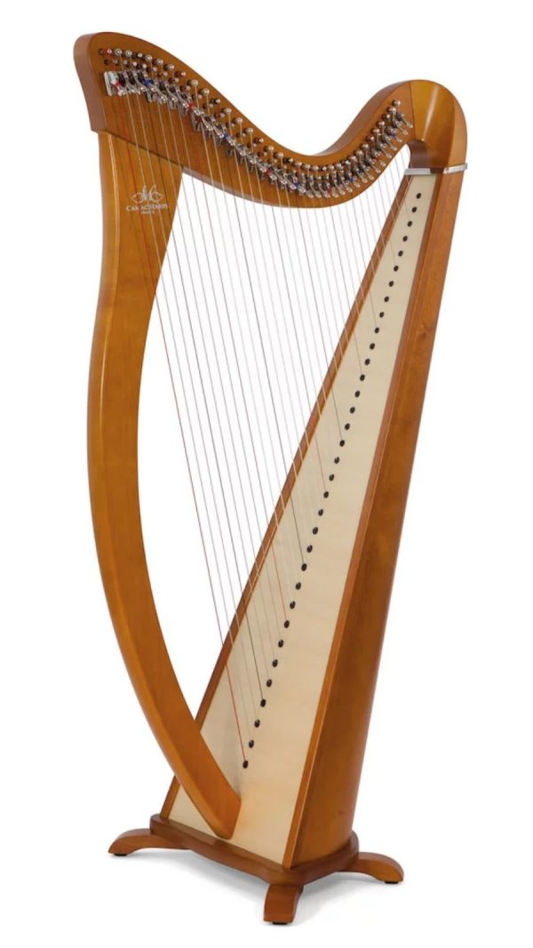 Camac Hermine Lever Harp |34-String | Cherry Finish