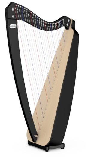 Camac Odyssey Harp | 27 String | No Levers |Black