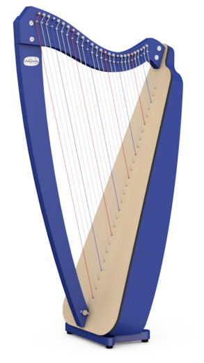 Camac Odyssey Harp | 27 String | No Levers |Blue
