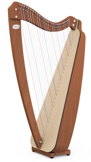 Camac Odyssey Harp | 27 String | No Levers |Cherry