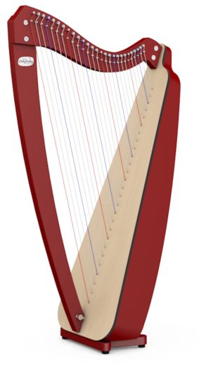 Camac Odyssey Harp | 27 String | No Levers | Mahogany
