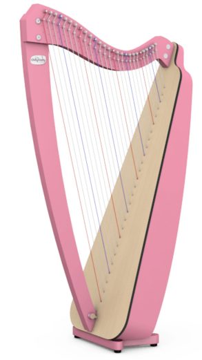 Camac Odyssey Harp | 27 String | No Levers |Pink