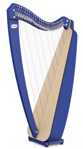 Camac Odyssey Harp | 27 String | with Levers | Blue
