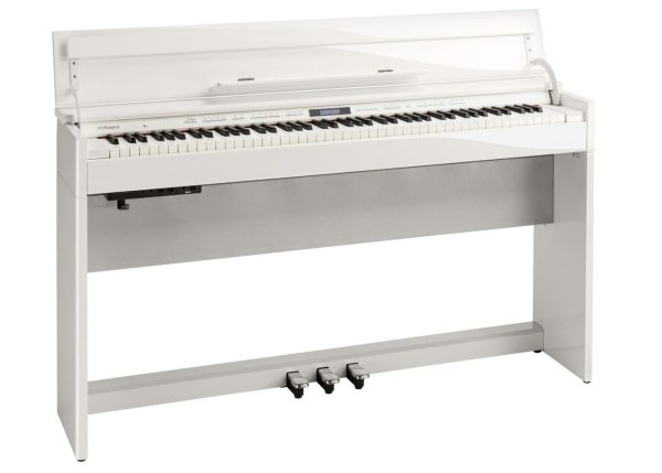 Roland DP-603 | Classic Slimline Elegant digital Piano | Polished White