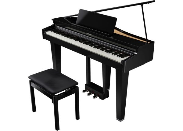 Roland GP-3 | Slimline Grand style Premium performance Piano | Polished Ebony - Image 9