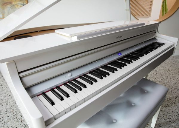 Roland GP-6| Elegant Baby Grand style Premium performance Piano | Polished White - Image 3