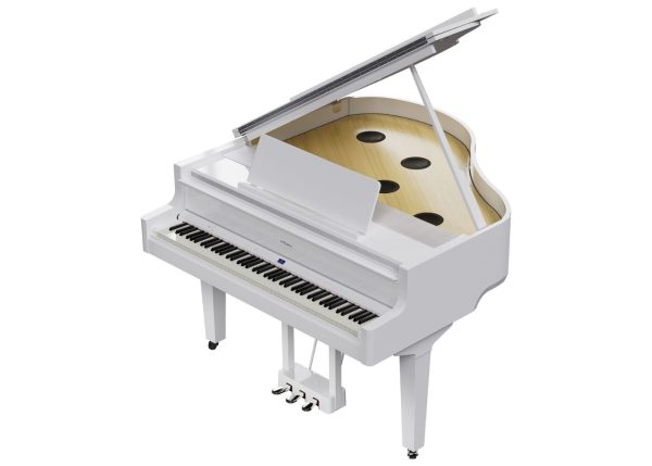 Roland GP-9| Flagship GP series Grand style Premium performance Piano | Polished White - Image 4