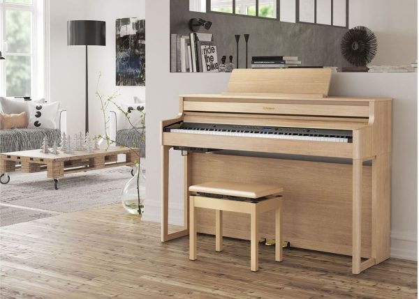 Roland HP704 Digital Piano | Bluetooth enabled |Light Oak - Image 2