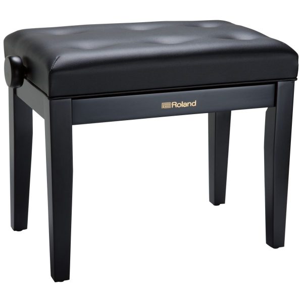 Roland RPB-300BK | Adjustable Piano Bench with Pin Cushion Style Seat | Satin Black