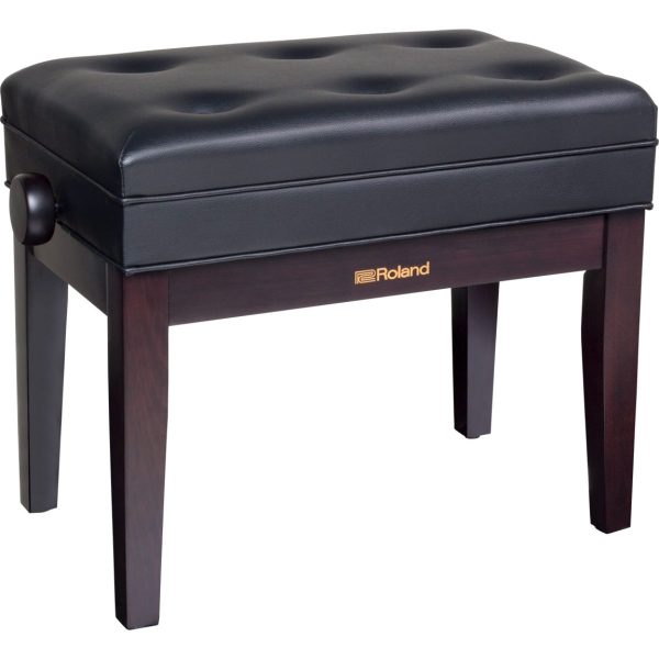 Roland RPB-400RW | Adjustable Piano Bench | Music Compartment | Pin Cushion Style Seat | Rosewood