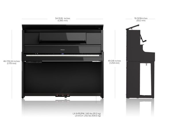 Roland LX9 Flagship LX Reality Modelling Digital Piano | Polished White - Image 5