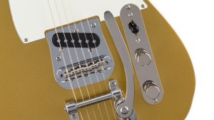 Classic Vibe™ Custom Telecaster® SH with Bigsby | Parchment PG | Aztec Gold