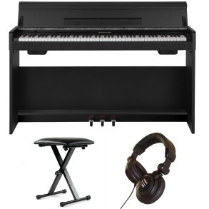 Nux WK310 Economy Piano Bundle with piano Bench and Headphones
