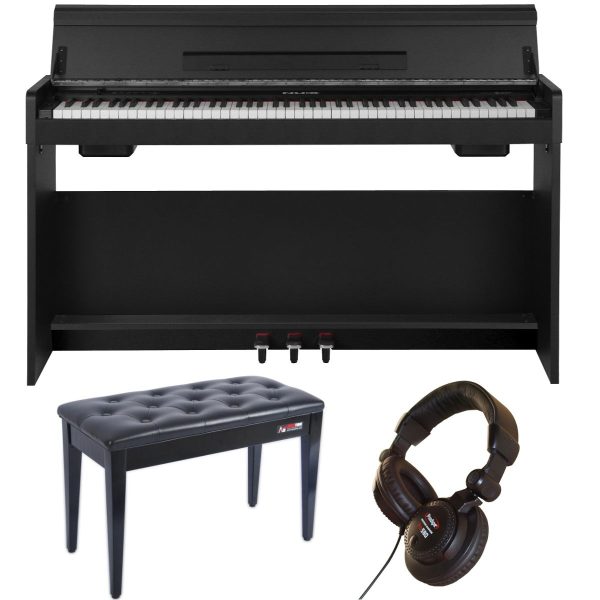 Nux WK310 Plus Piano Bundle with  Piano Stool and good quality Prodipe Headphones
