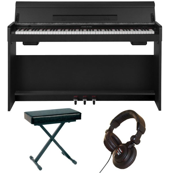 Nux WK310 Standard Piano Bundle with Padded Bench and Quality  Headphones