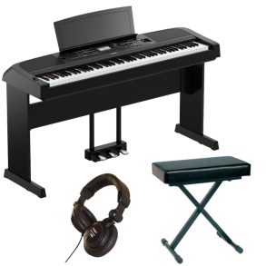 Yamaha DGX670 Yamaha Bundle Yamaha Stand+Pedal | Bench+Headphones | Black