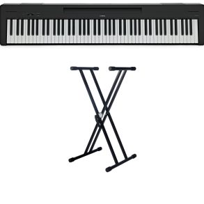 Yamaha P-145 Bundle | Economy | Piano and Double Braced Stand