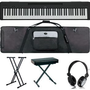 Yamaha P-145 Bundle |Deluxe | Stand | Bench | GigBag | Headphones