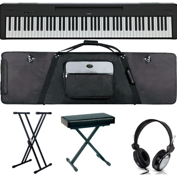 Yamaha P-145 Bundle |Deluxe | Stand | Bench | GigBag | Headphones